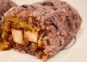 今日份早餐，超級(jí)簡(jiǎn)單咸蛋黃肉松粢飯團(tuán)